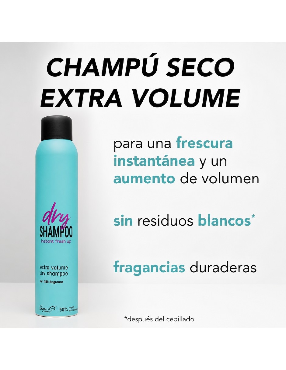 Shampoo en seco para cabello todo tipo shampoo en seco 200 ml genérica