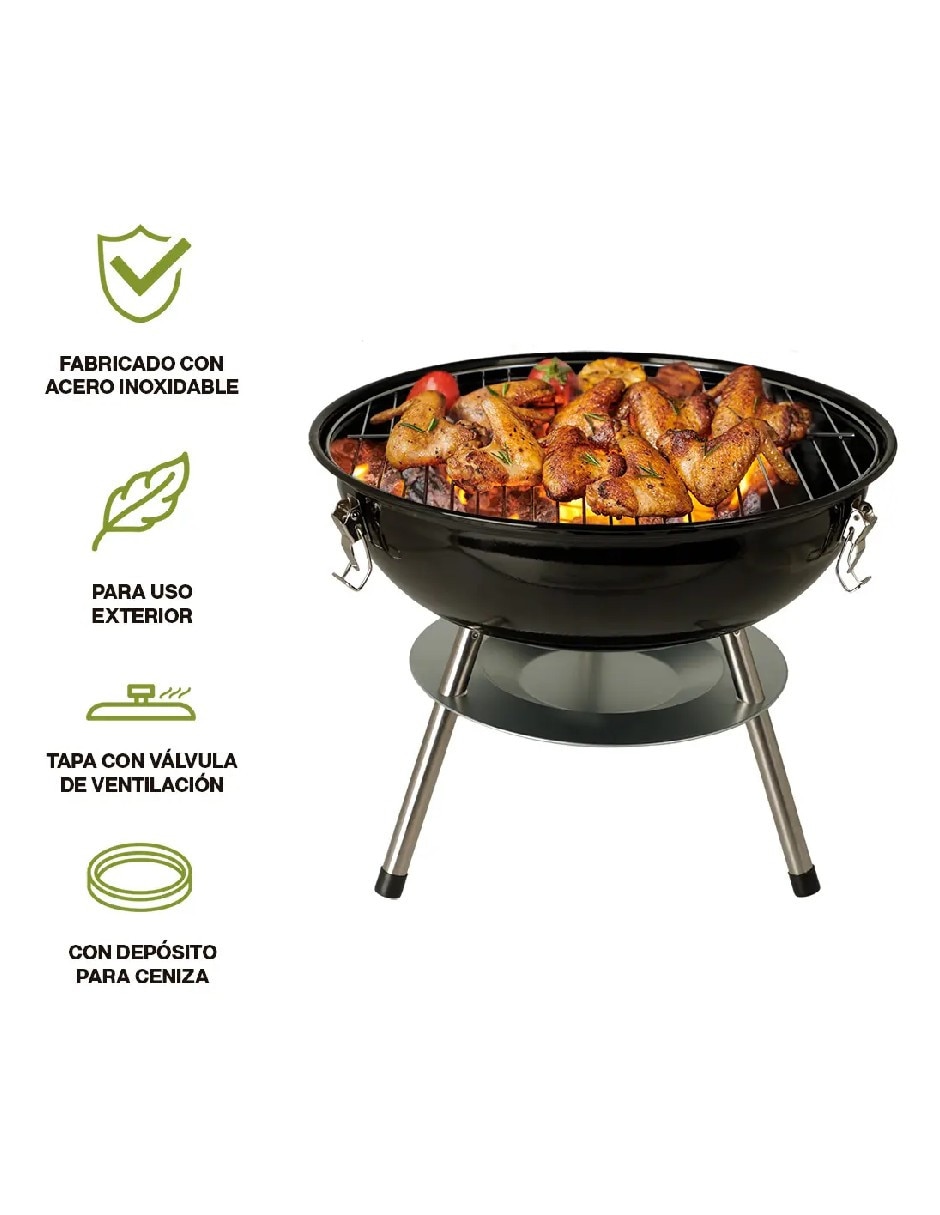 Asador carbón genérica 10866gu acero inoxidable
