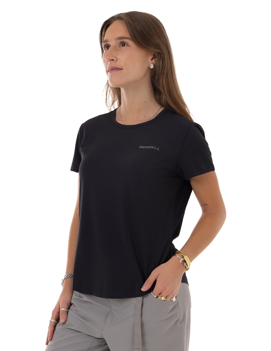 Playera deportiva para hiking merrell para mujer