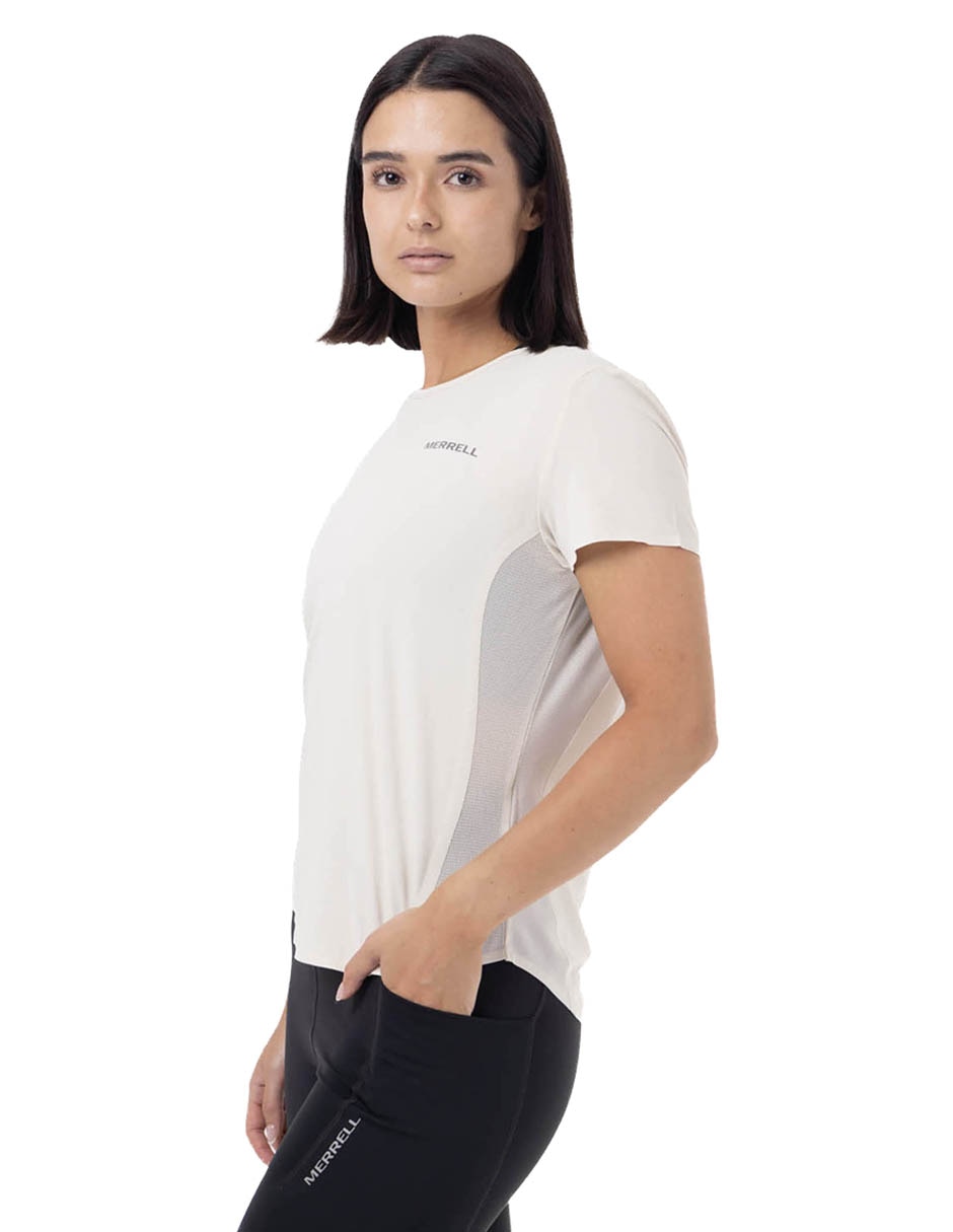 Playera deportiva para hiking para mujer 5