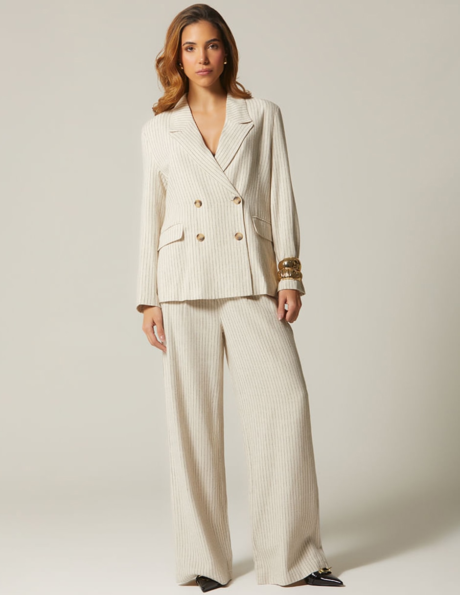 Pantalón de vestir studio f palazzo para mujer
