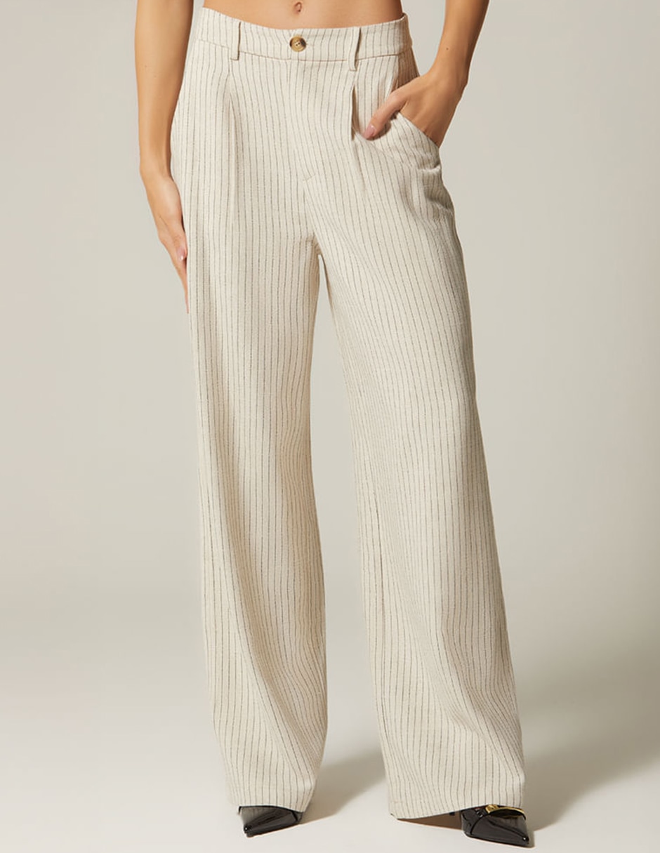 Pantalón de vestir palazzo para mujer