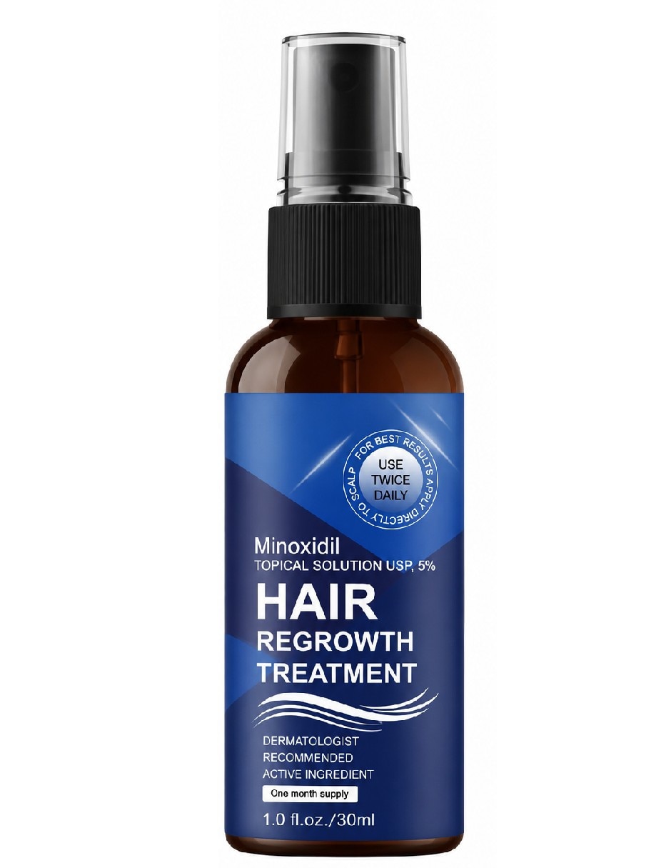 Set capilar tratamiento capilar minoxidil al 5% en spray para el crecimiento de barba y cabello para todo tipo 1 pieza