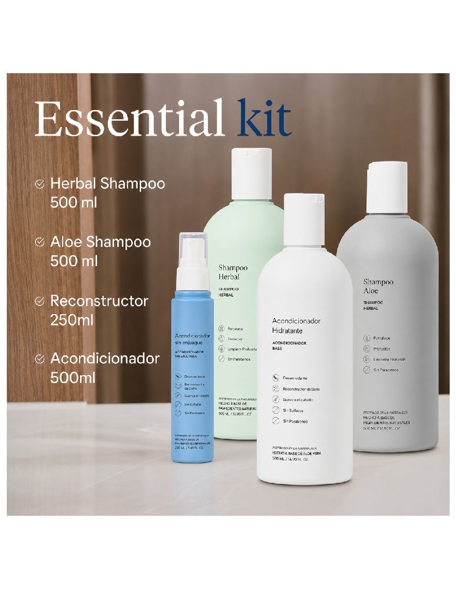 Set capilar genérica tratamiento capilar kit de tratamiento capilar para cabello maltratado para todo tipo 5 piezas