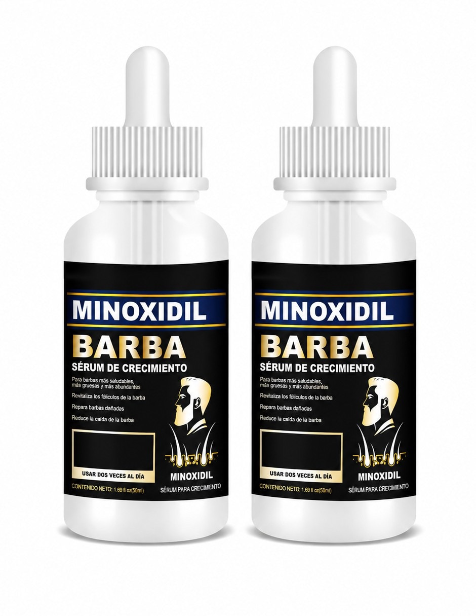 Set capilar trtamiento capilar dœo de minoxidil 10% para barba bigote y cabello para todo tipo 2 piezas