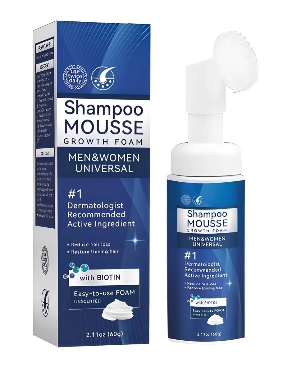 Set capilar genérica tratamiento capilar espuma de minoxidil al 5% para el crecimiento de barba y cabello 60 ml para todo tipo 1 pieza