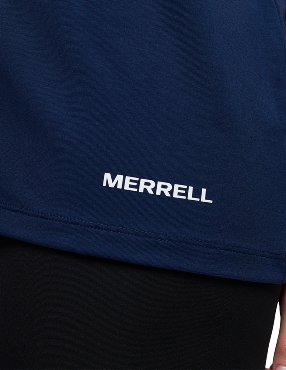 Playera deportiva para hiking merrell para mujer