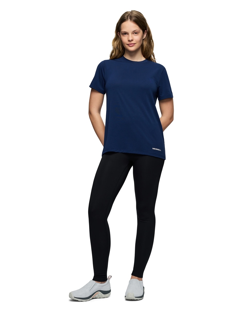 Playera deportiva para hiking merrell para mujer