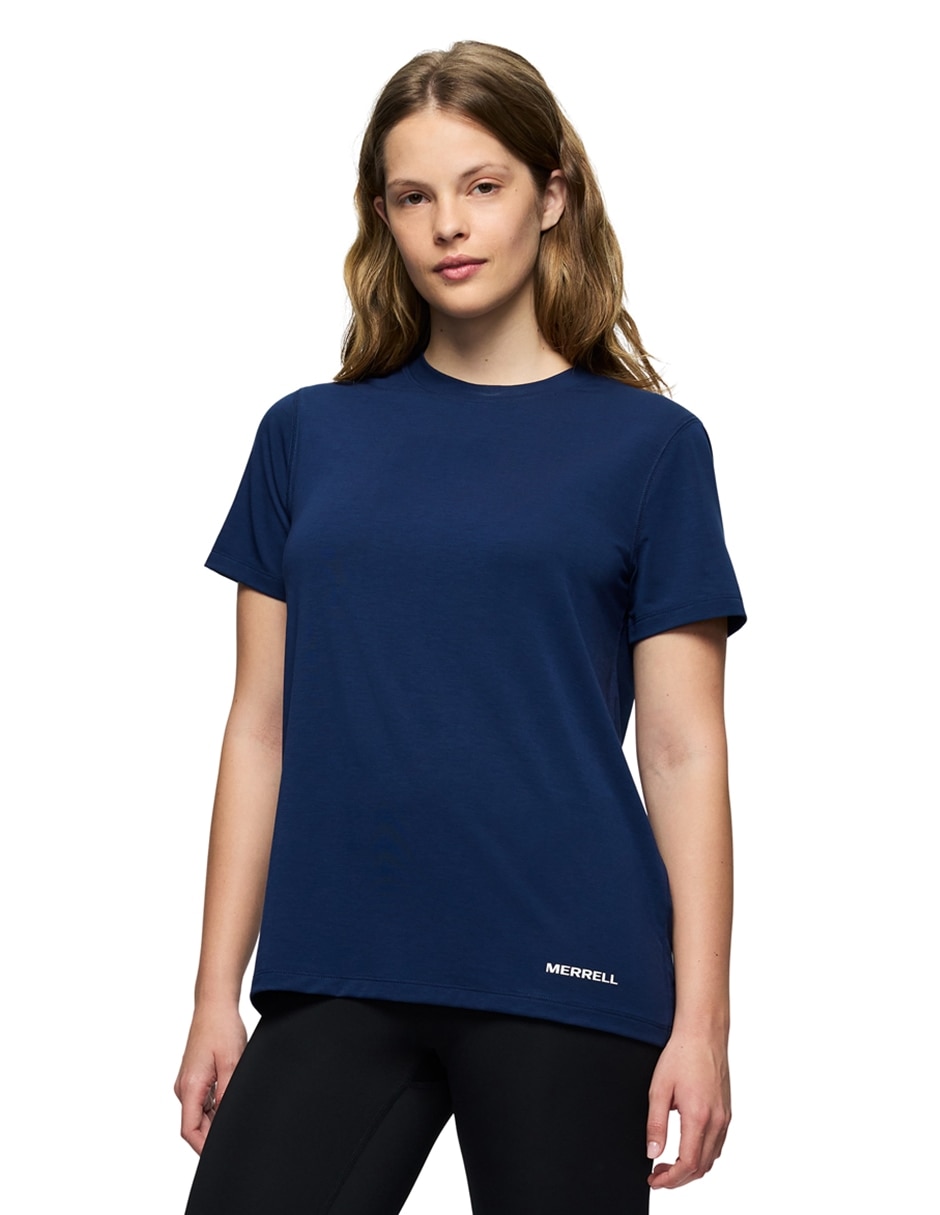 Playera deportiva para hiking merrell para mujer