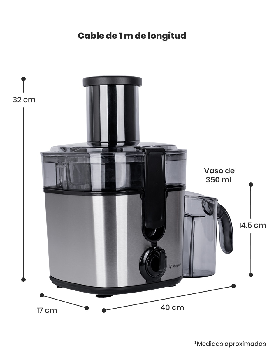 Extractor de jugo westinghouse 300 w