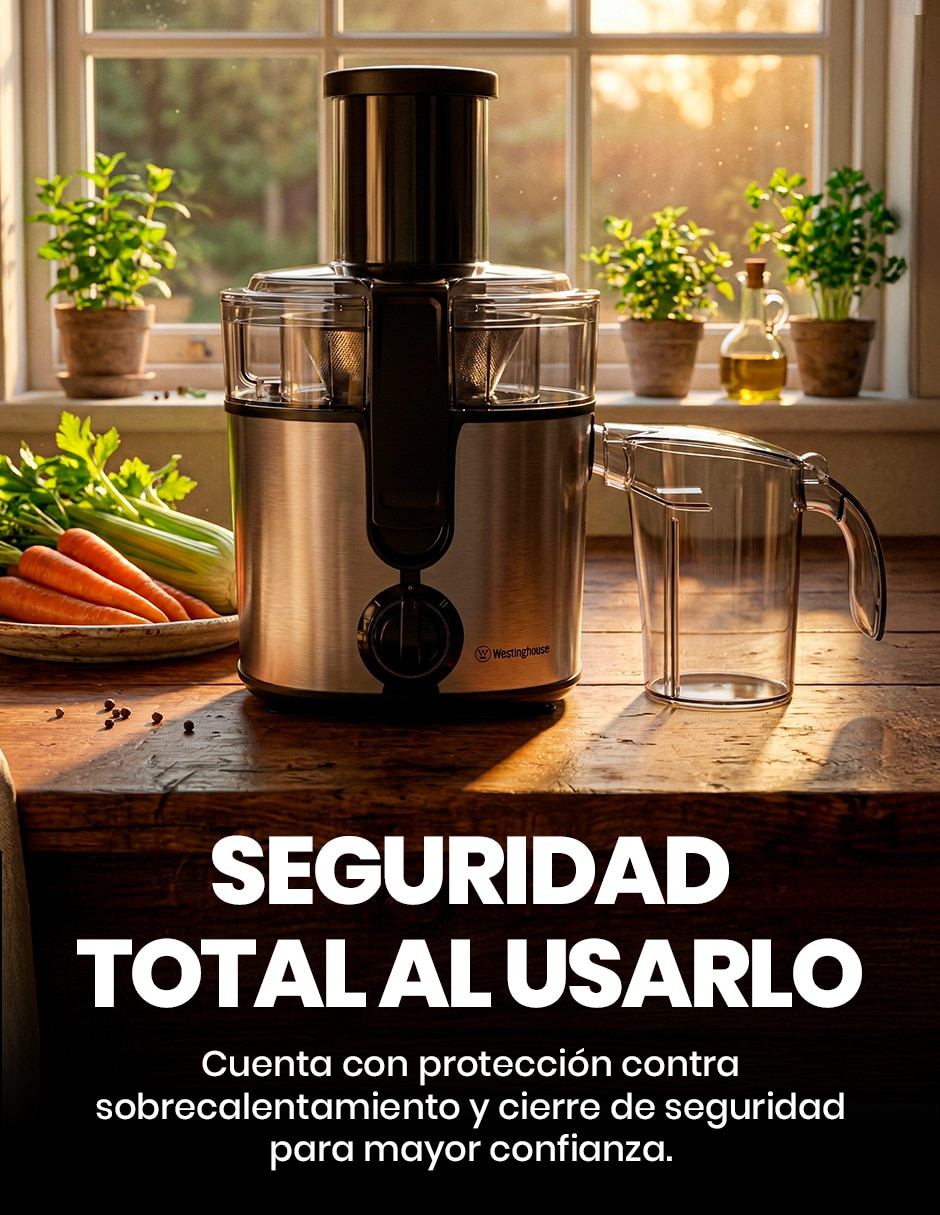 Extractor de jugo westinghouse 300 w