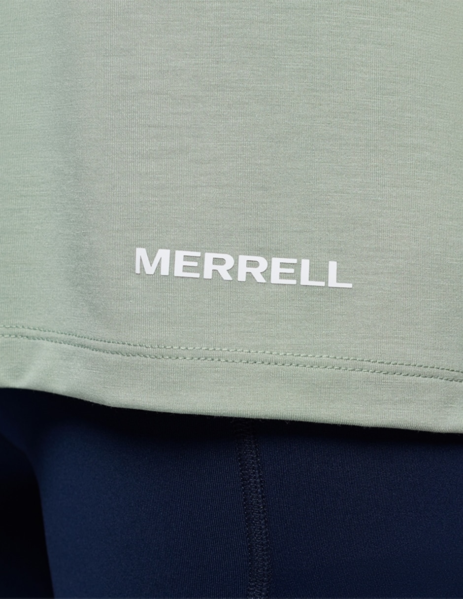 Playera deportiva para hiking merrell para mujer