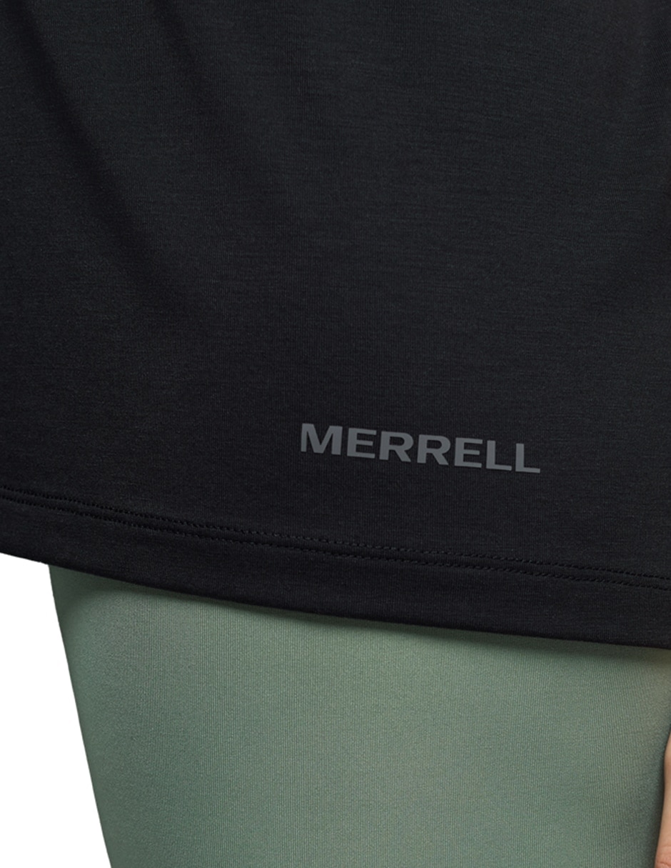 Playera deportiva para hiking merrell para mujer