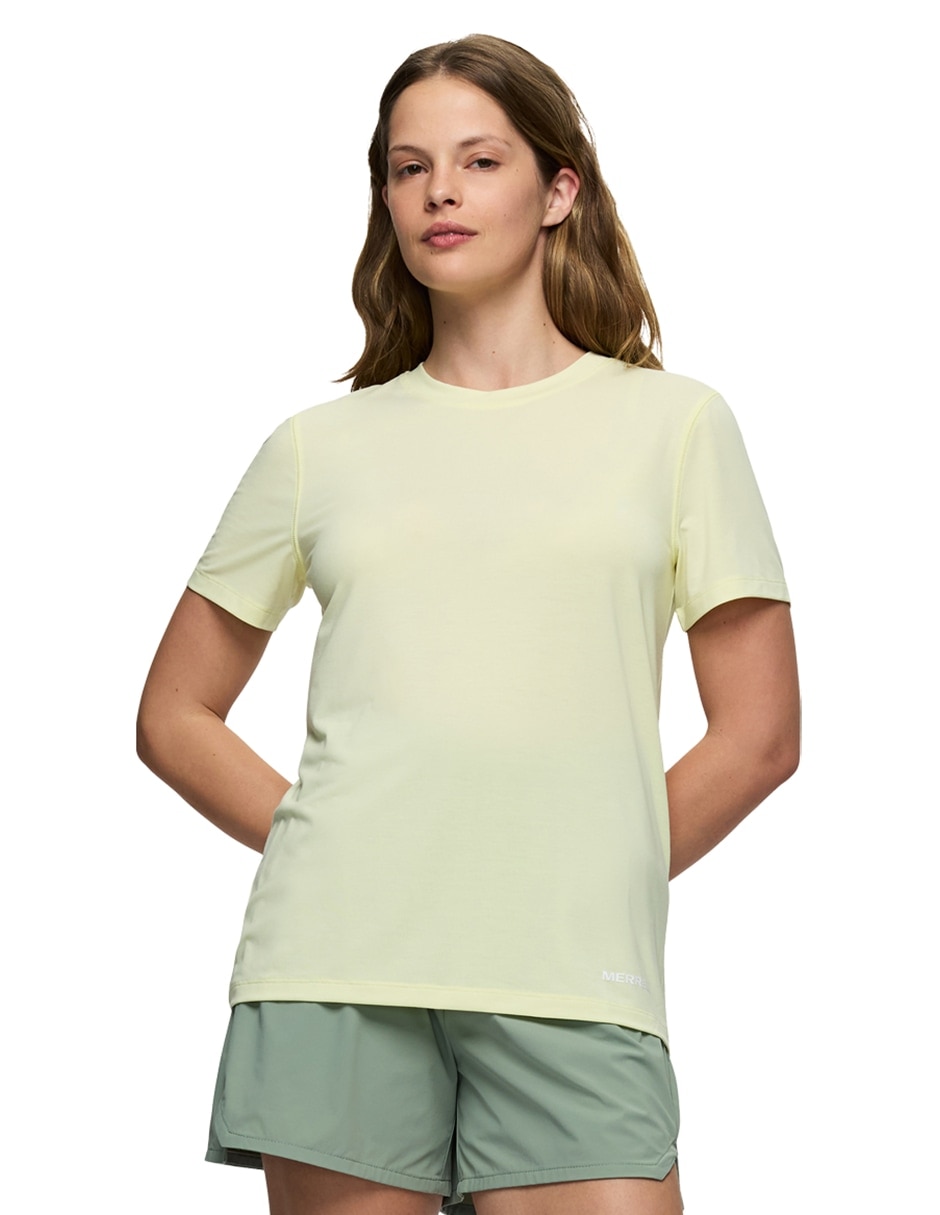 Playera deportiva para hiking merrell para mujer