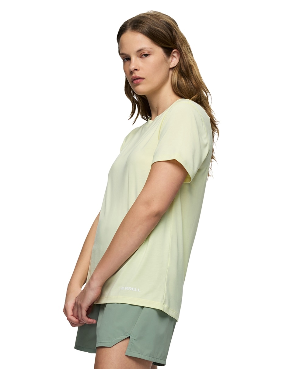 Playera deportiva para hiking merrell para mujer