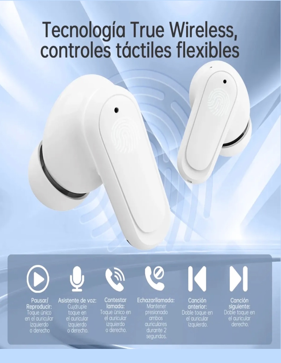 Audífonos in-ear contoysa 2601 inalámbrica con cancelación de ruido