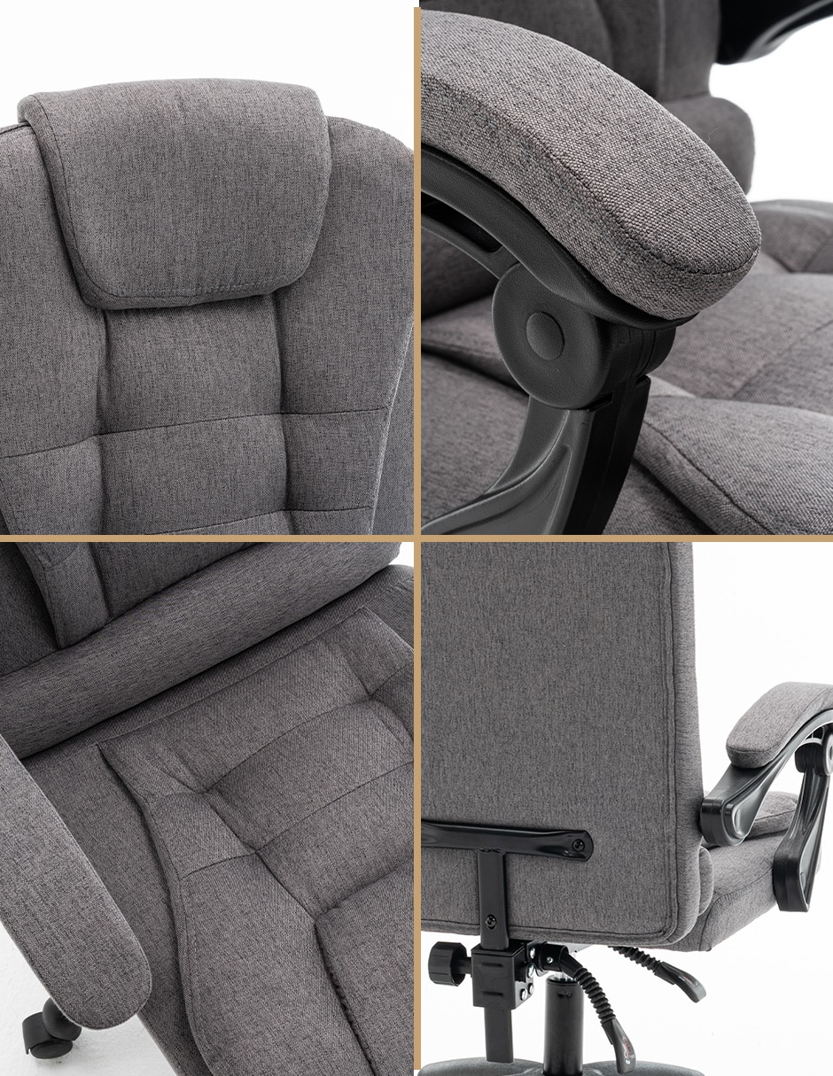 Silla de escritorio Lino ejecutiva BECKON de Acero