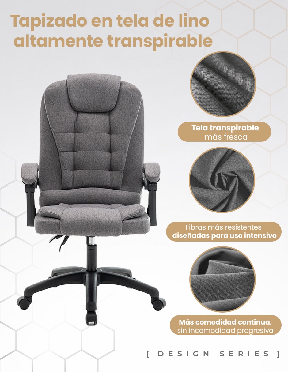 Silla de escritorio Lino ejecutiva BECKON de Acero