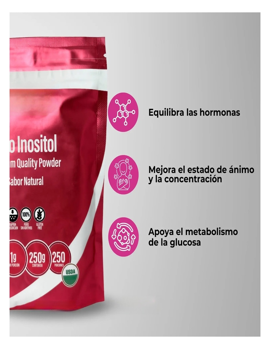 Suplemento alimenticio myo inositol lab con myo inositol