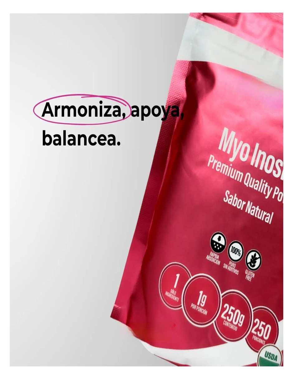 Suplemento alimenticio myo inositol lab con myo inositol
