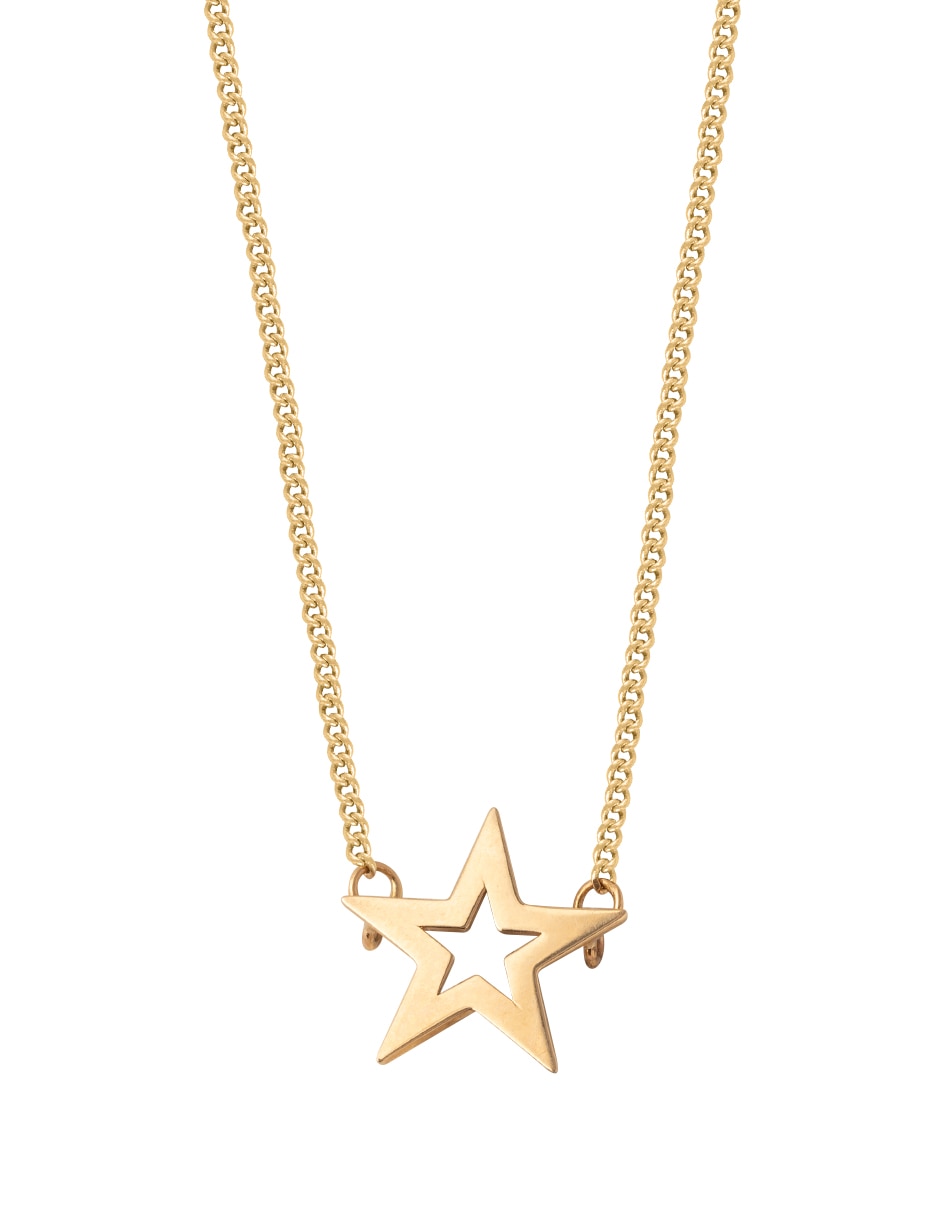 Collar estrella estrella unlimited by ob de oro amarillo 10 k