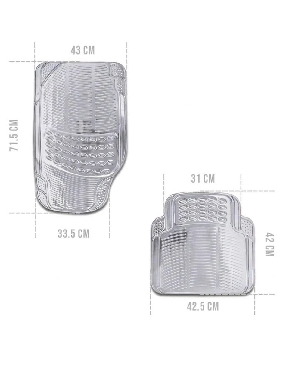 Juego de tapetes para auto Micota de hule