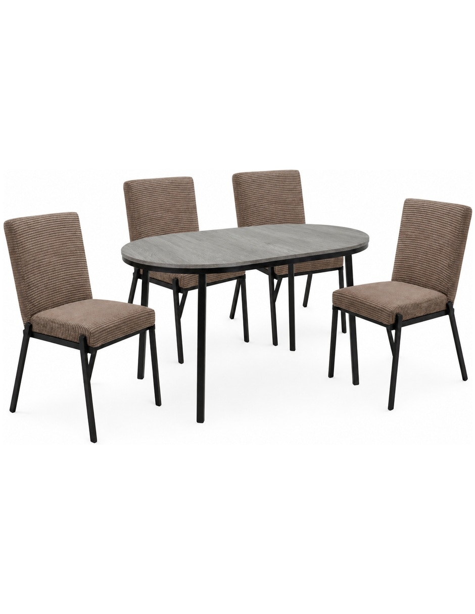 Comedor Camila+Zenta Sochic para 4 personas de MDF