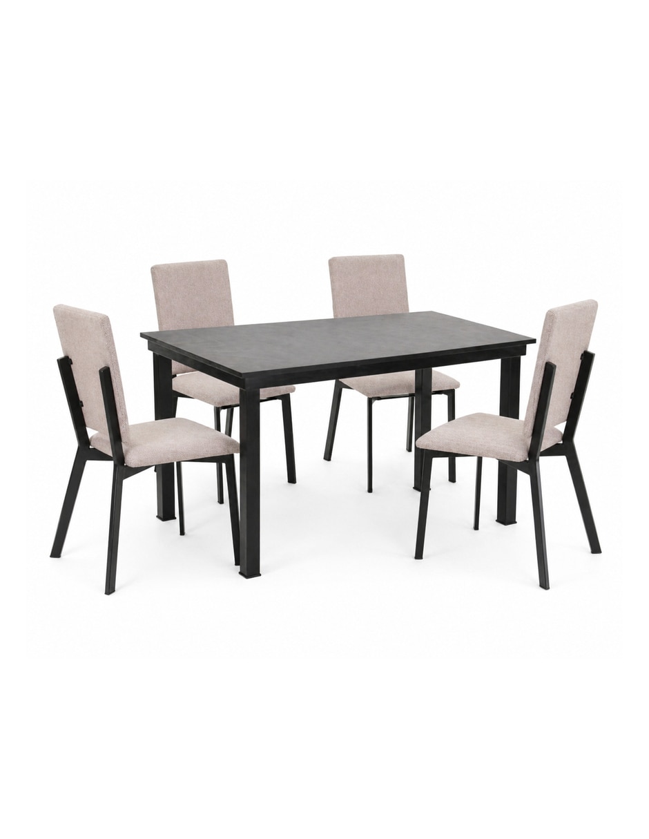 Comedor Zovi + Luxen Sochic para 4 personas