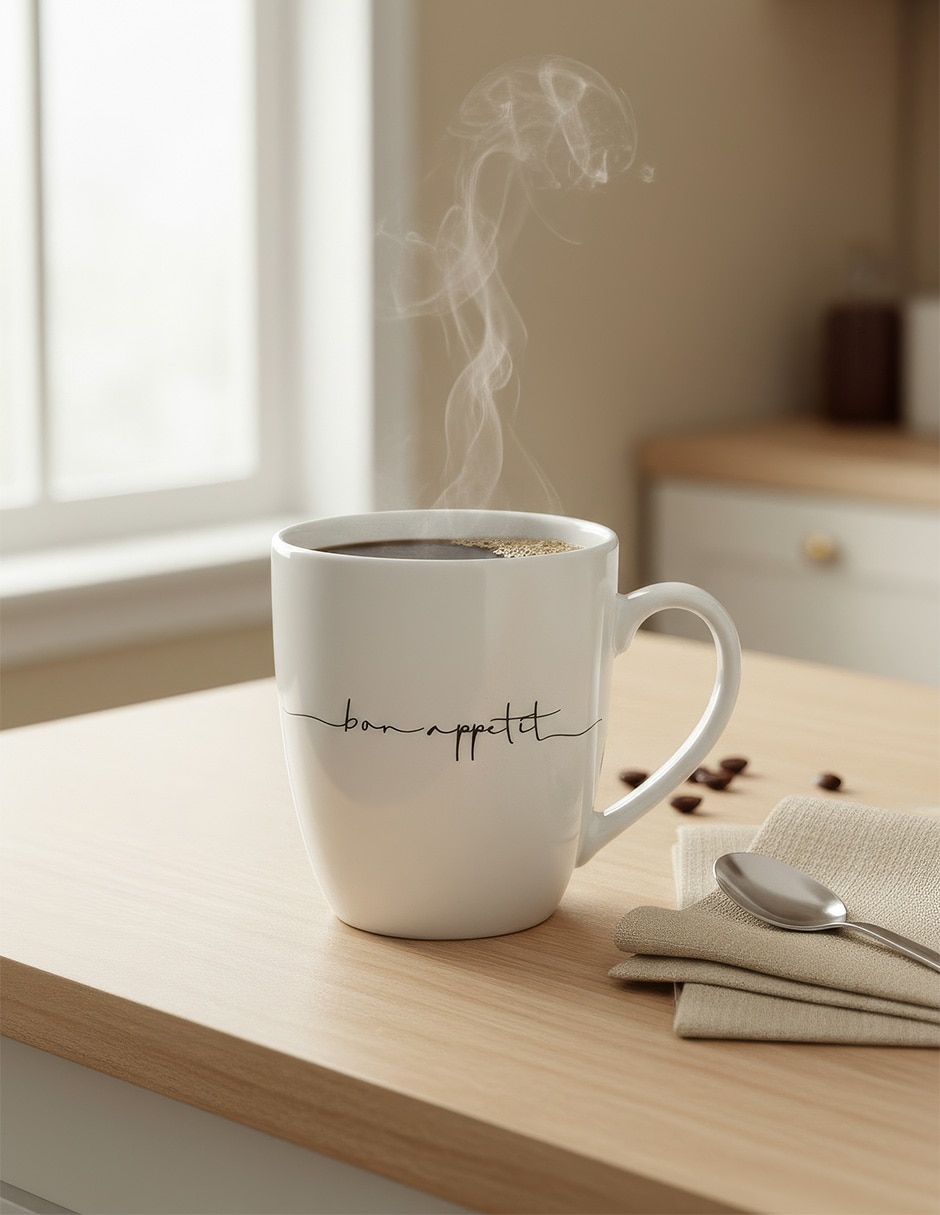 Set taza medidora crown baccara bonnmug porcelana 4 piezas