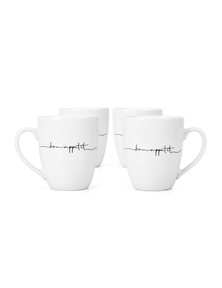 Set taza medidora bonnmug porcelana 4 piezas
