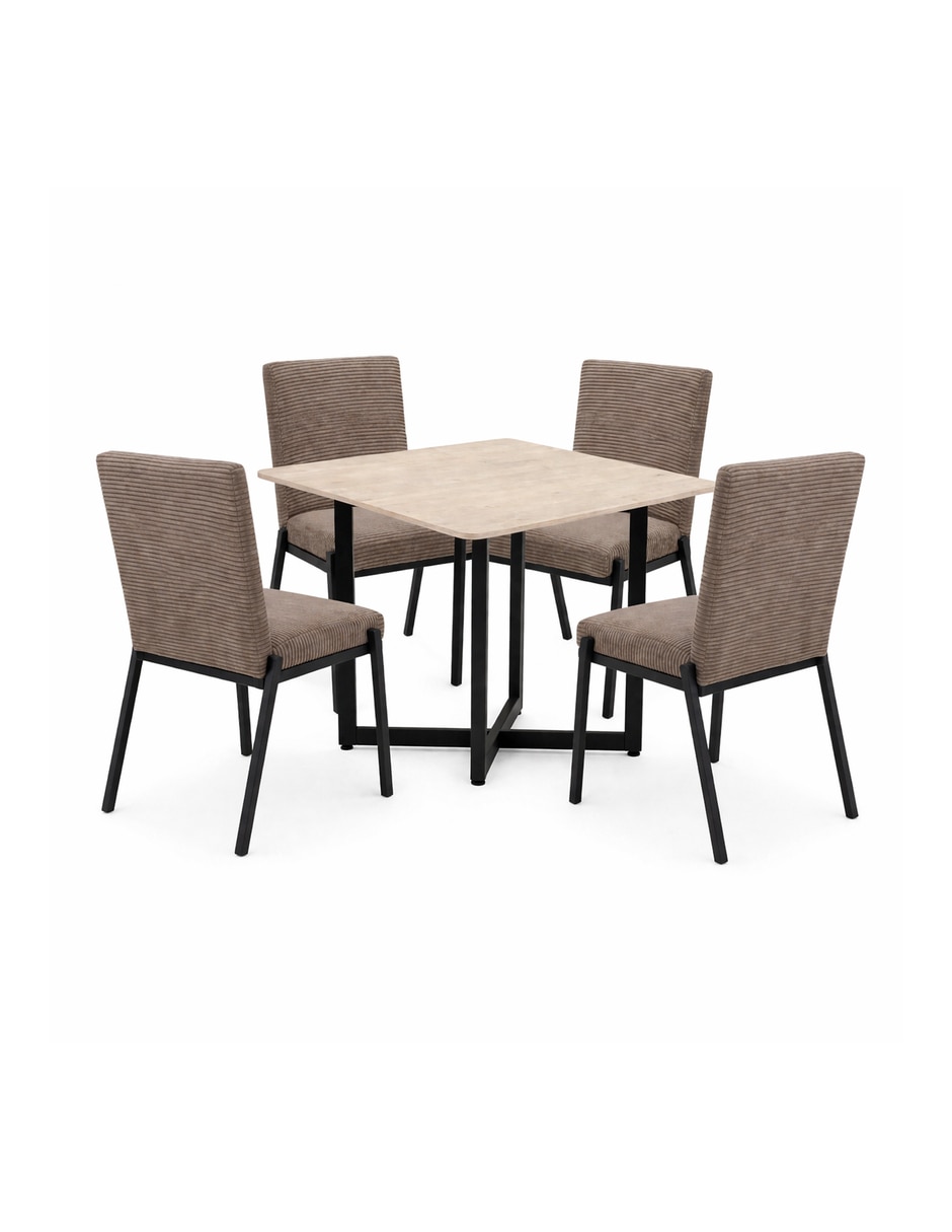Comedor Luxen + Zenta Sochic para 4 personas