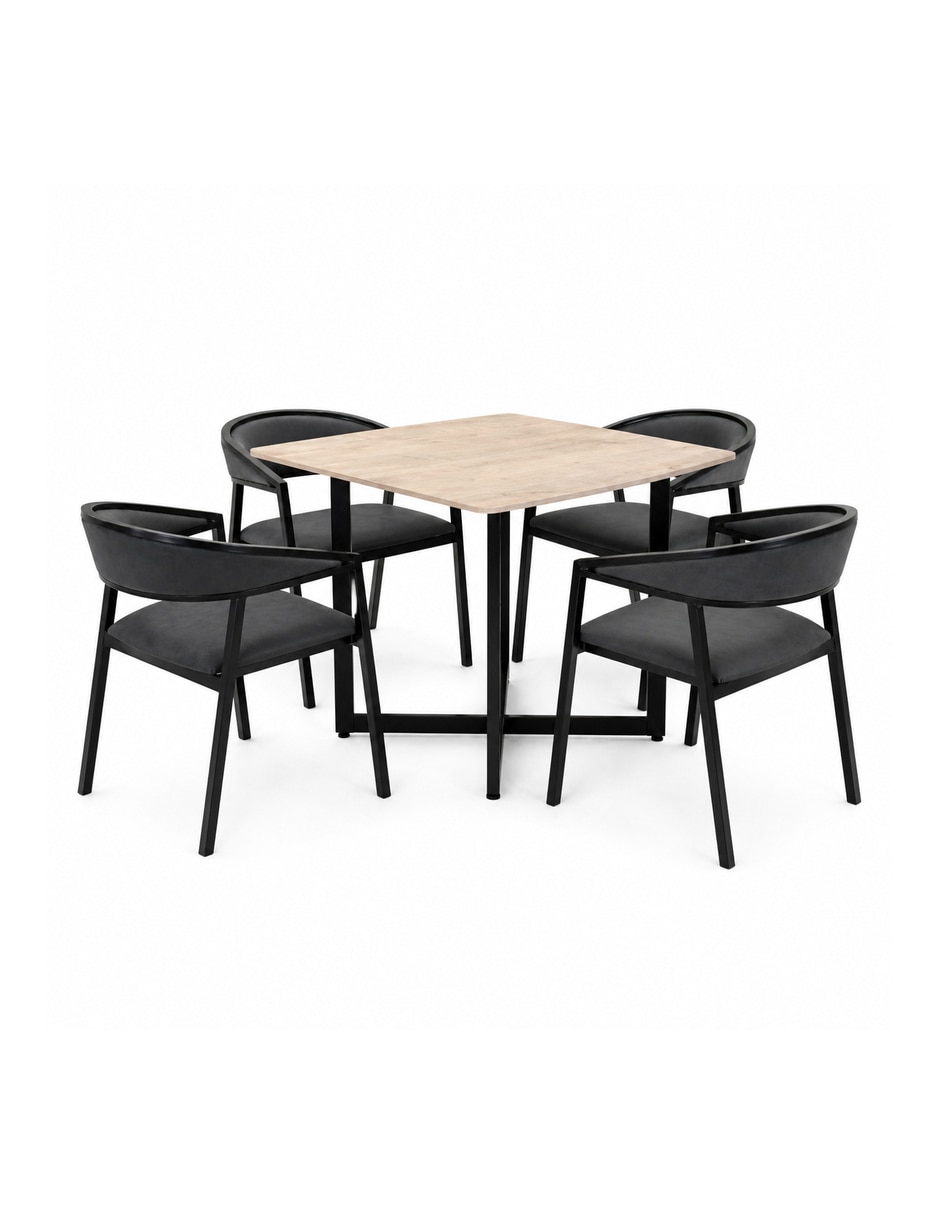Comedor LUXEN + CAMILA SOCHIC para 4 personas de MDF