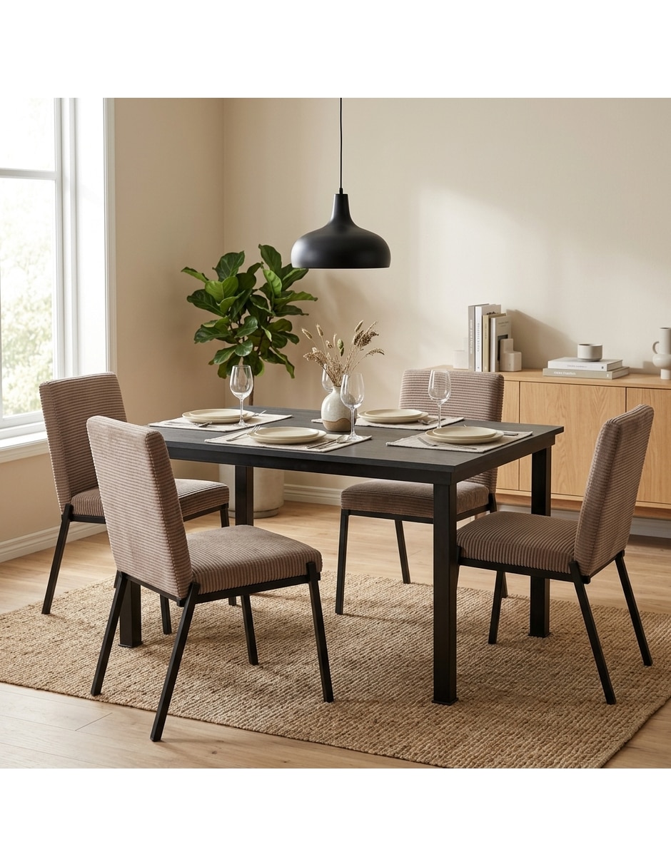 Comedor Zovi + Zenta Sochic para 4 personas