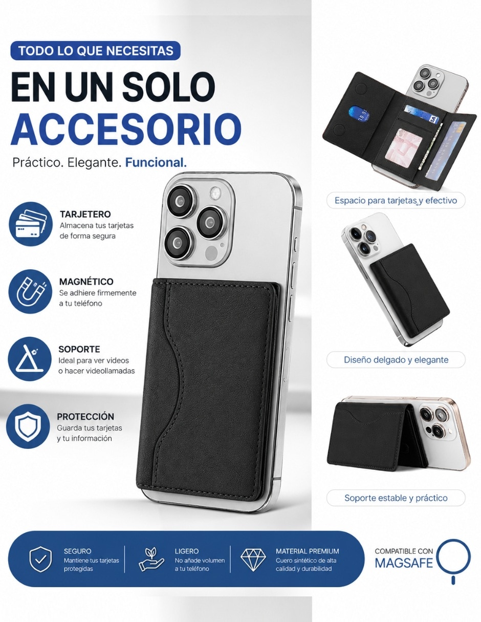 Tarjetero para celular Genérica unisex