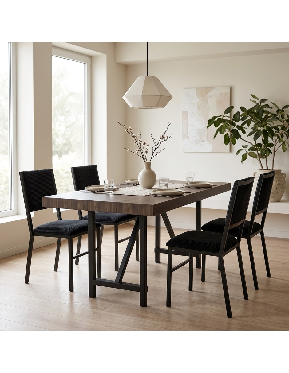Comedor Zenta Sochic para 4 personas de MDF