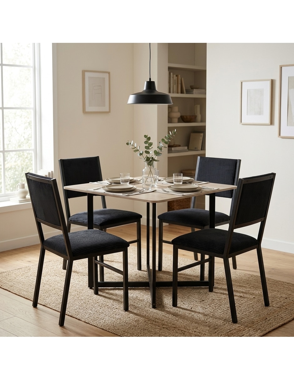 Comedor Luxen + Zovi Sochic para 4 personas