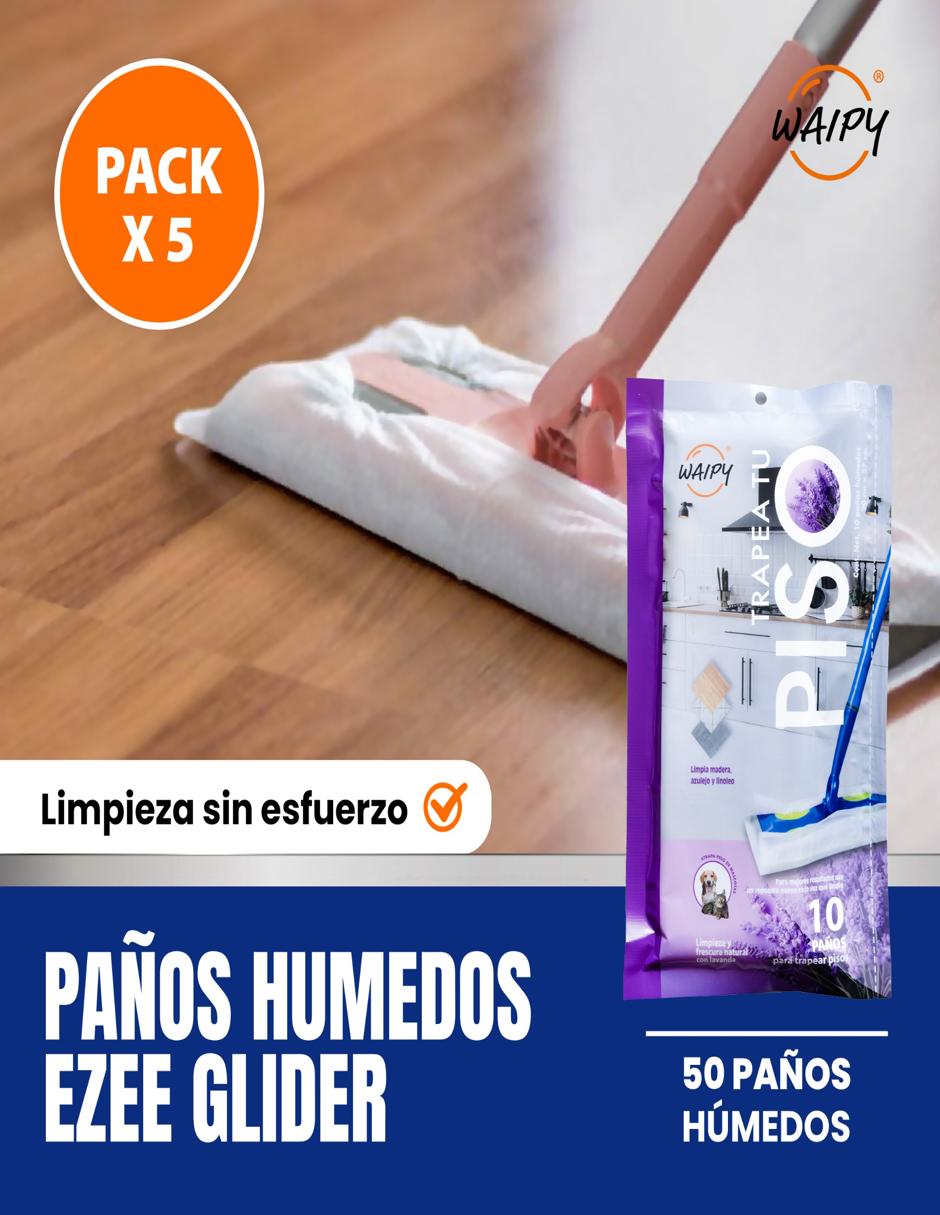 Paño limpiador Waipy de tela 5 piezas
