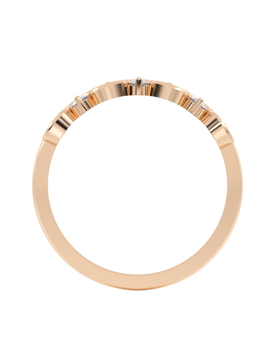 Churumbela de oro 14 K zirconia 2