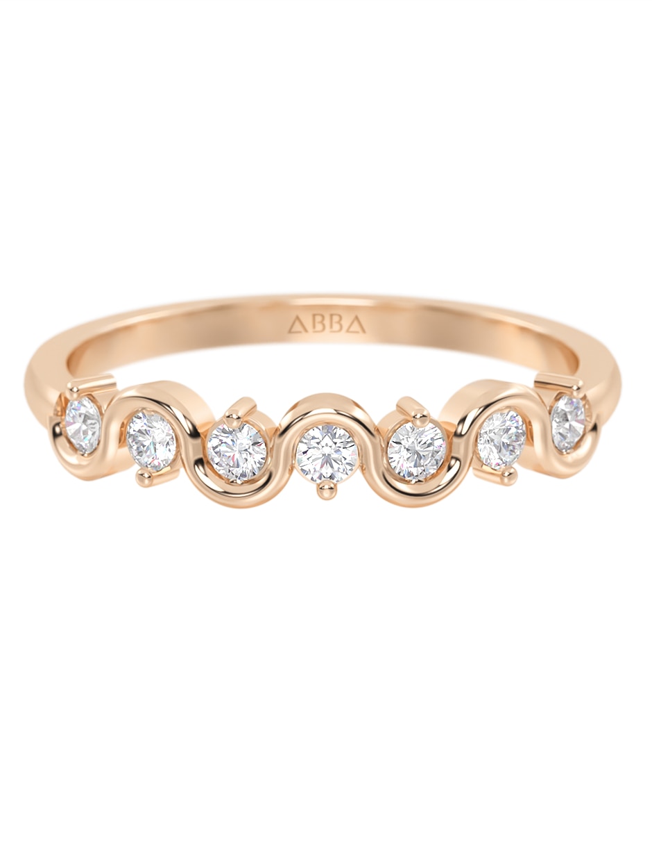 Churumbela de oro 14 K zirconia 1