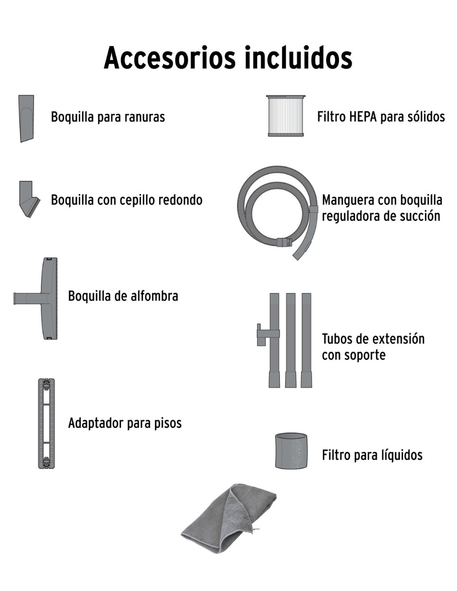 Aspiradora Truper LÌnea Hepa aspiradora de solidos y liquidos 15 litros