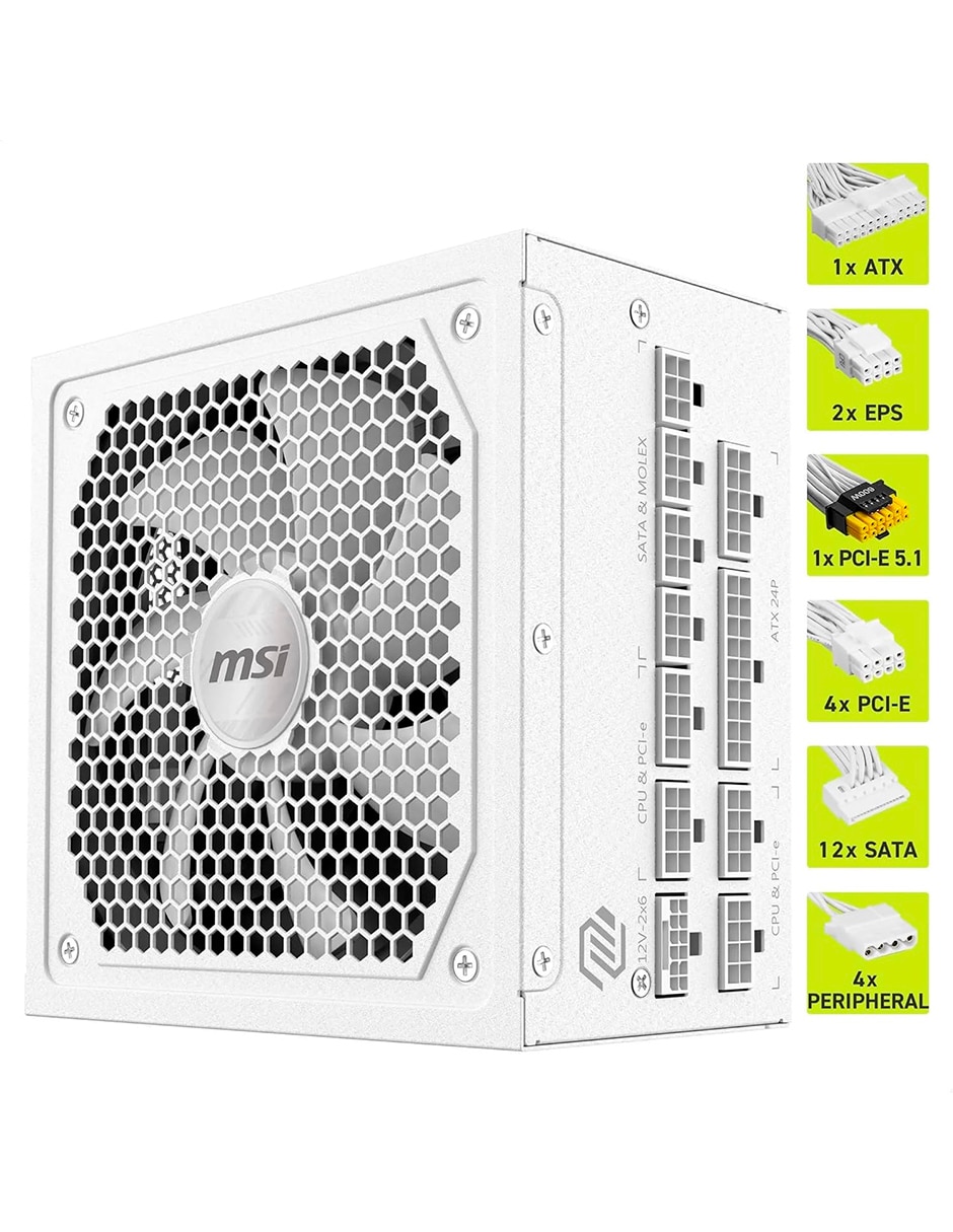 Fuente de poder Mag A1000Gl Pcie5 3
