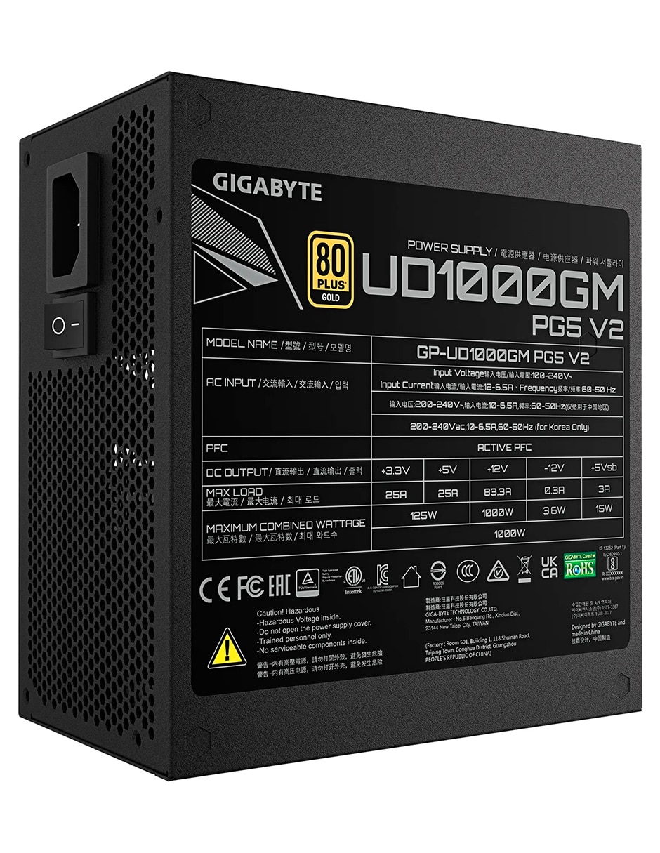 Fuente de poder Gigabyte Gp-Ud1000Gm-Pg5