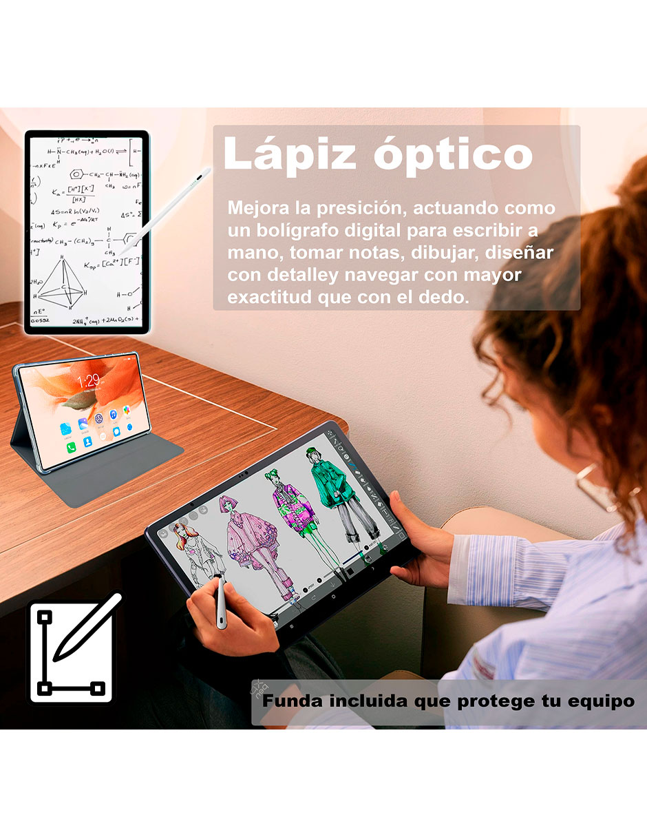 Tablet vm-98x 10.1 pulgadas 512 GB de almacenamiento de 12 GB ram 6
