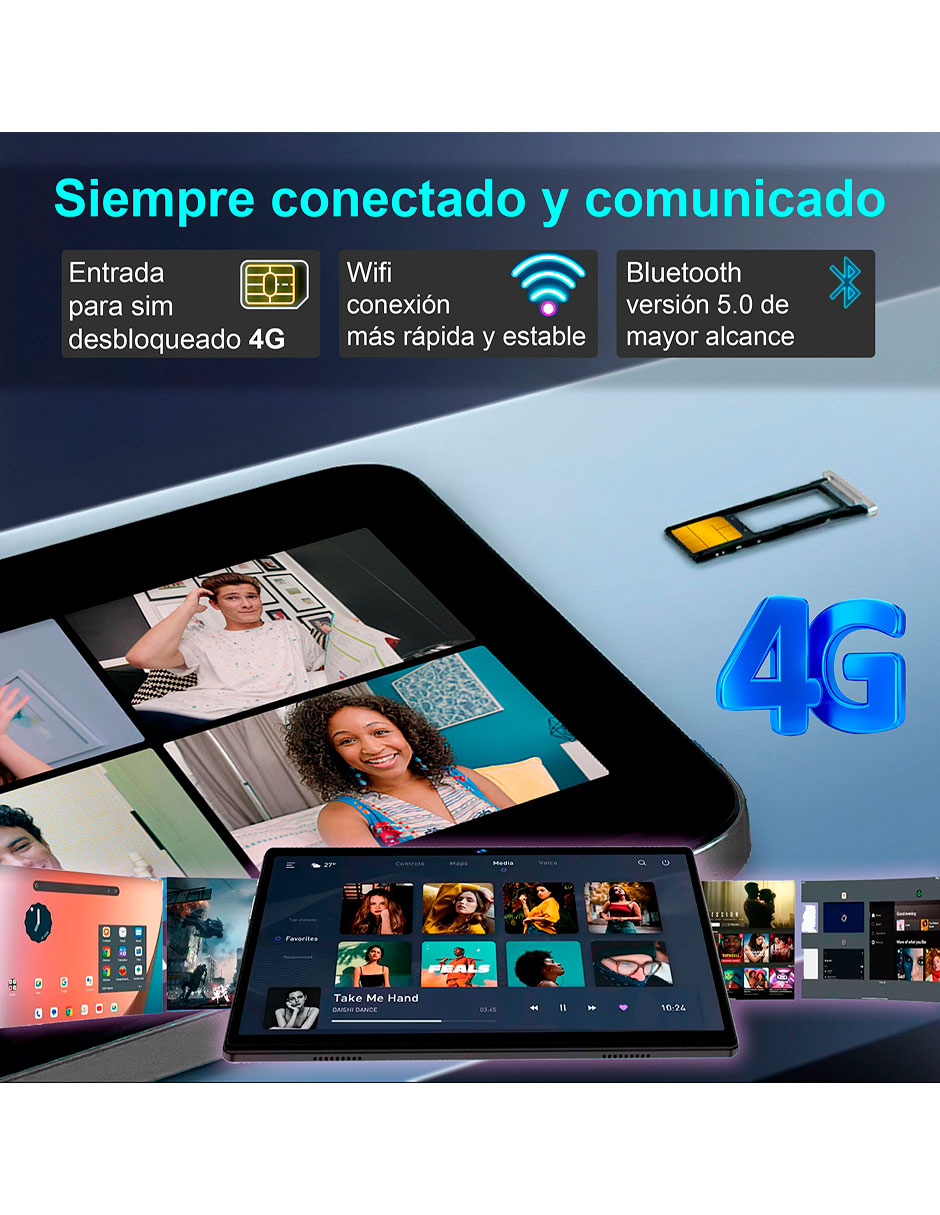 Tablet vm-98x 10.1 pulgadas 512 GB de almacenamiento de 12 GB ram 8