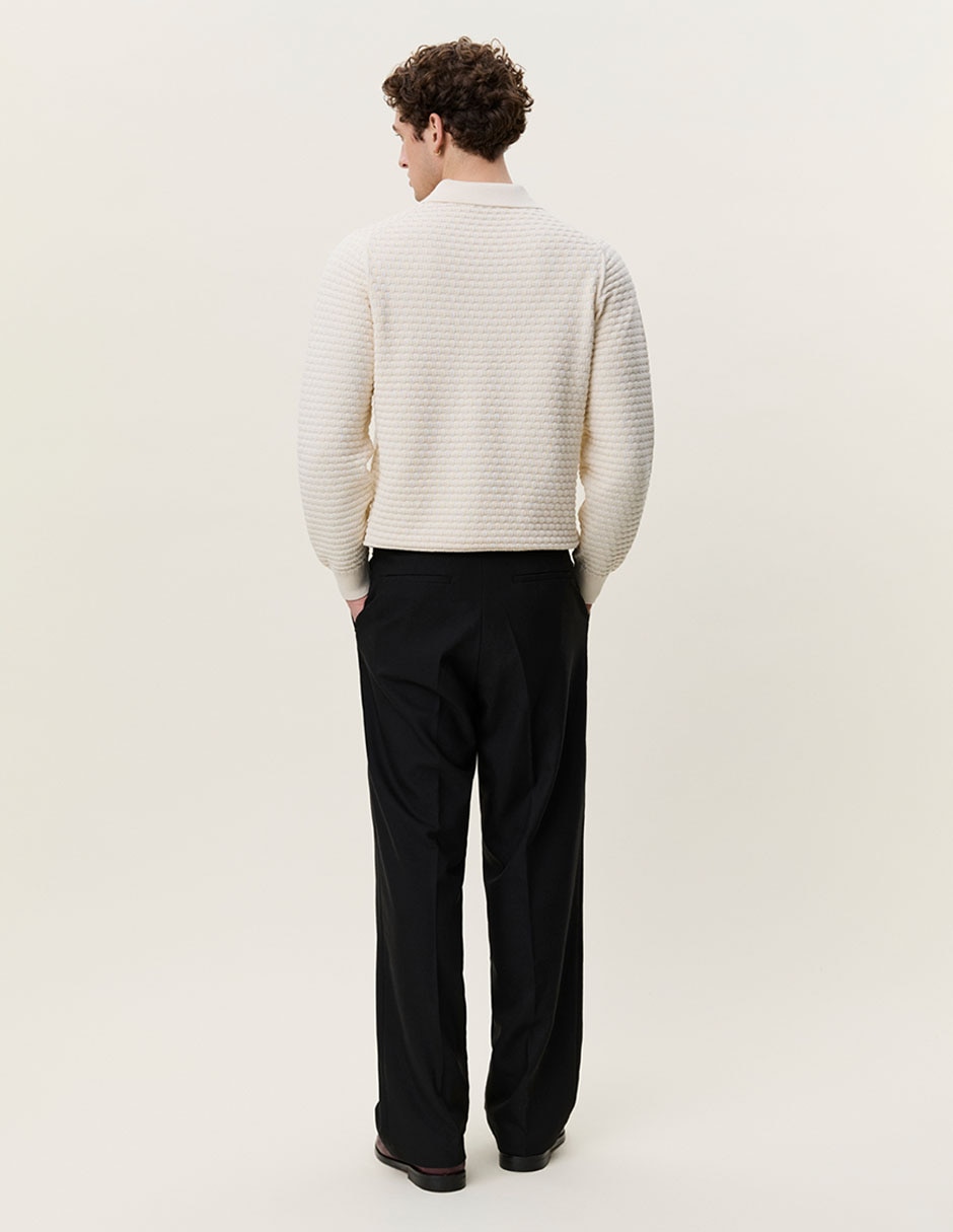 Suéter cuello polo para hombre 2