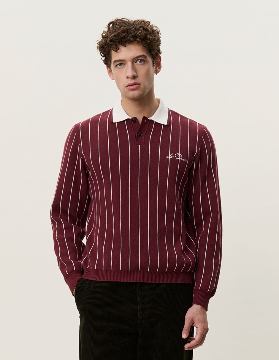 Suéter cuello polo para hombre