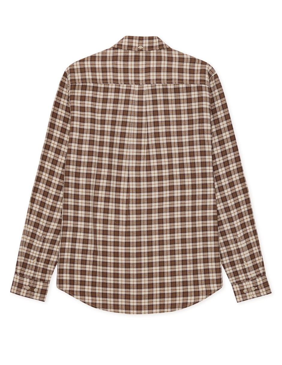 Camisa casual de algodón manga larga para hombre 2