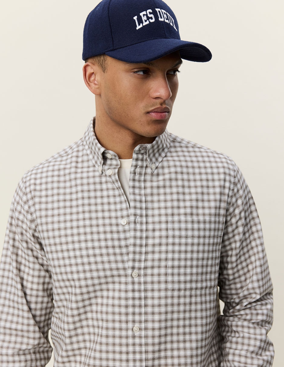 Camisa casual de algodón manga larga para hombre 3