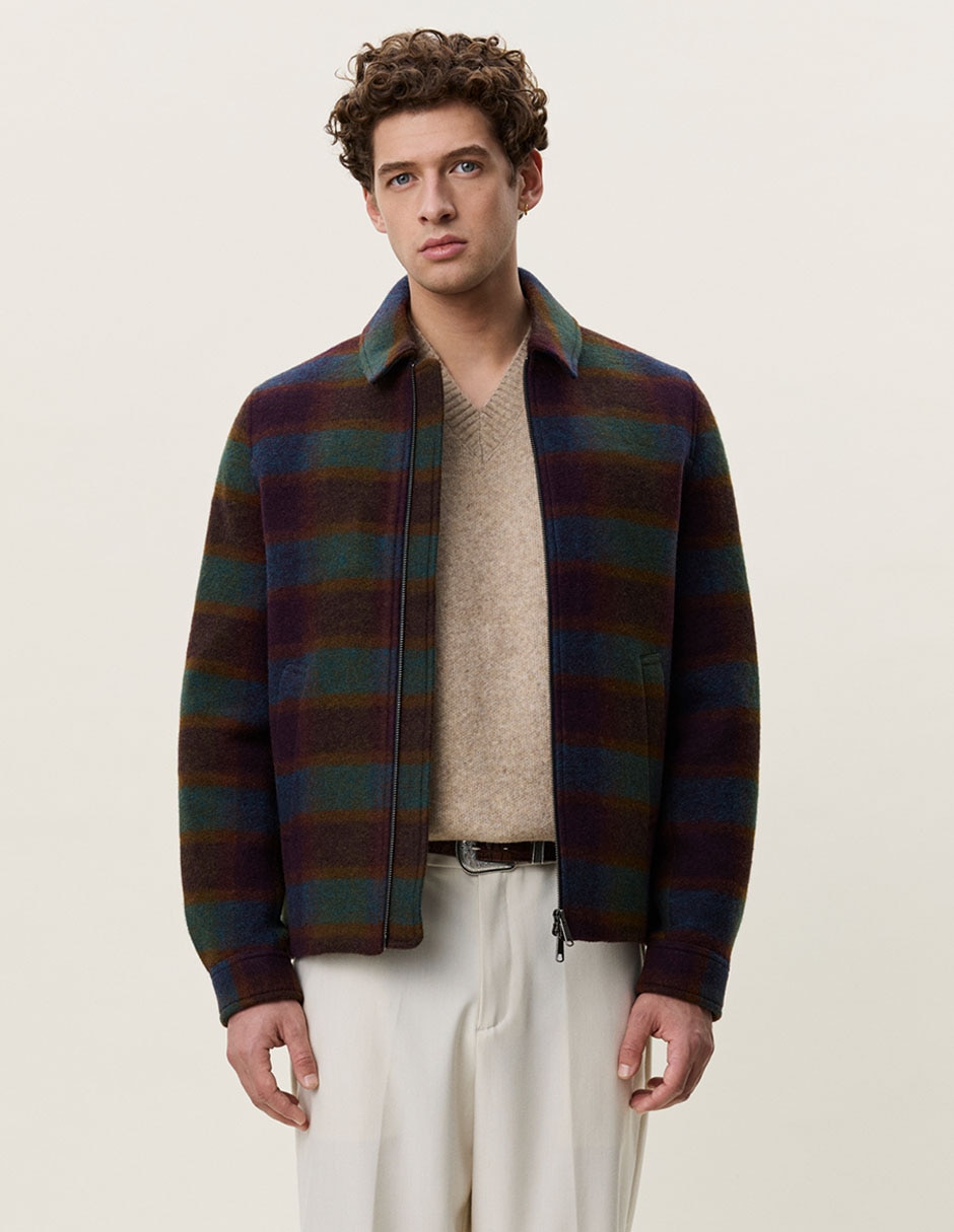 Chamarra casual con bolsillos para hombre