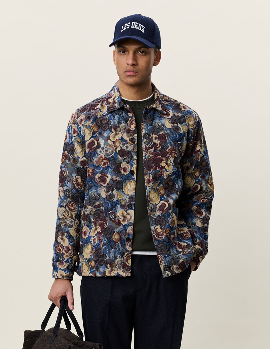 Sobrecamisa casual de algodón manga larga para hombre Sobrecamisa casual de algodón manga larga para hombre